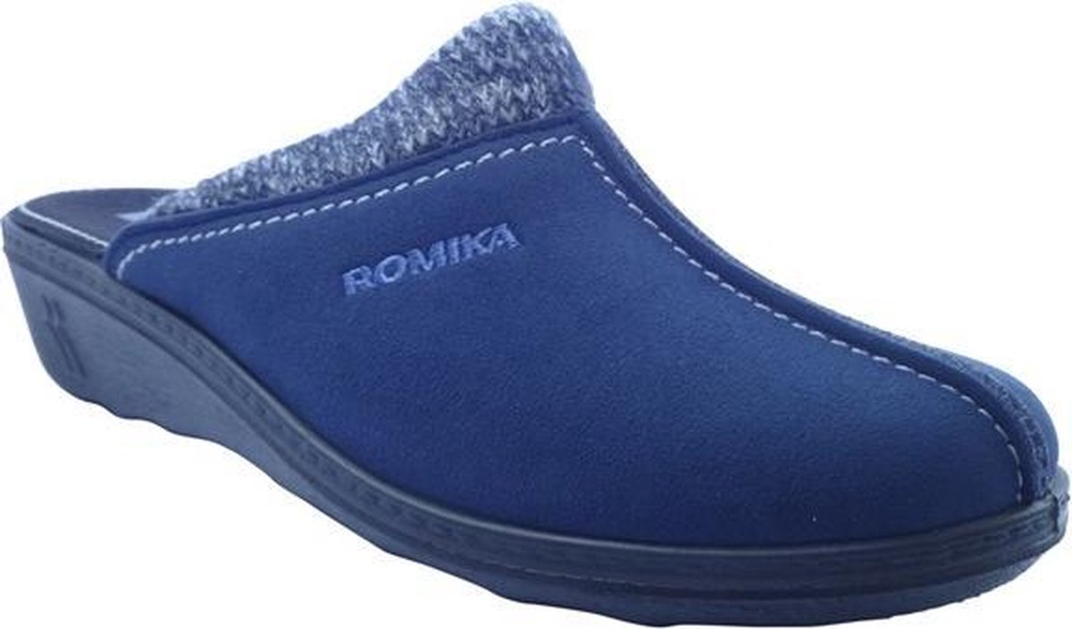 Romika -Dames - blauw - pantoffel - muil - maat 41 | bol.com
