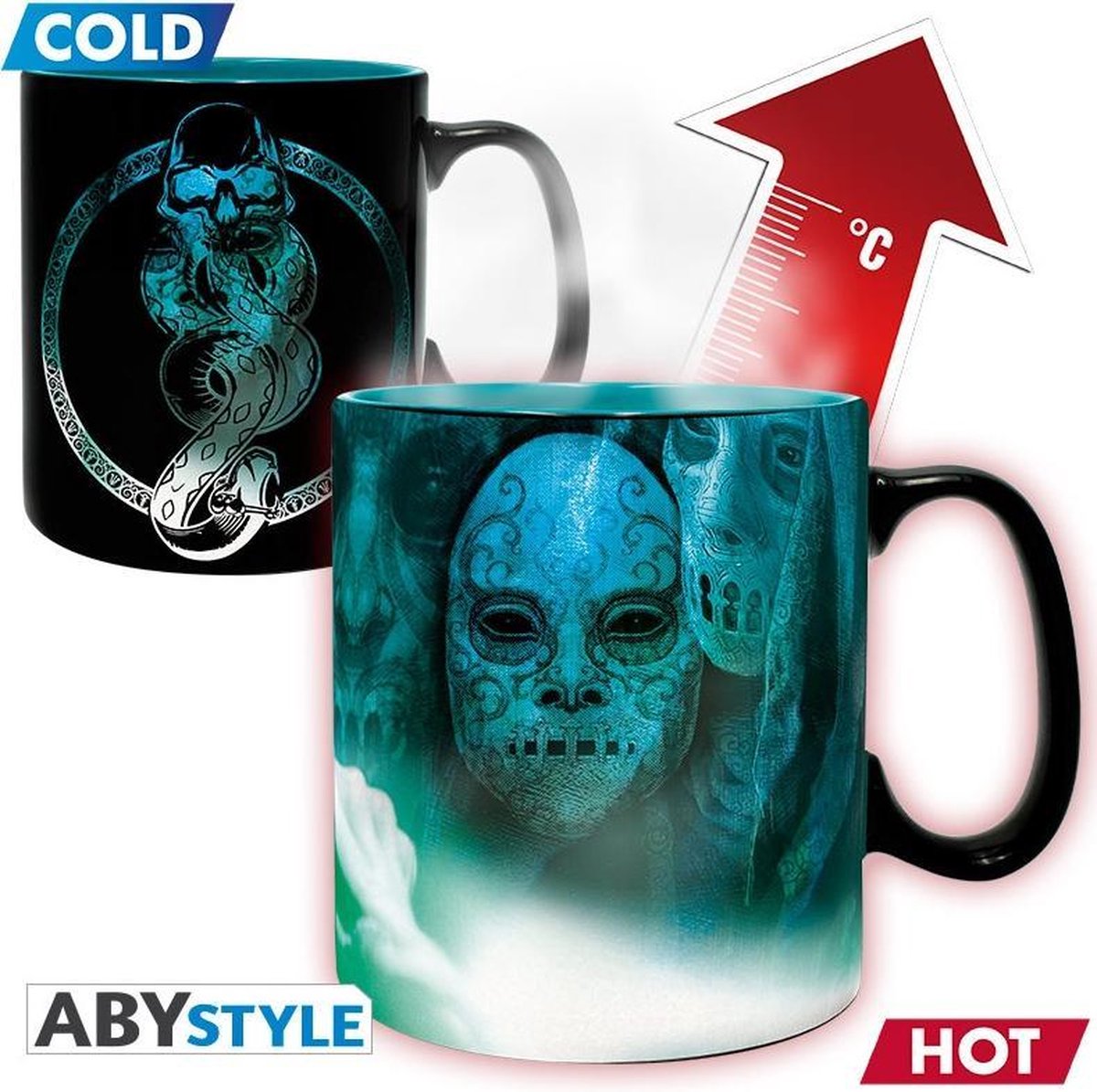 Harry Potter - Mug Heat Change - 460 Ml - Voldemort