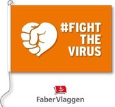 De Nationale #FightTheVirus! - vlag 150x225cm