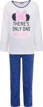 Disney meisjes velours pyjama Minnie Mouse wit 2007  - 98