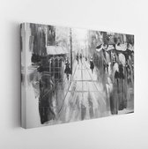 Black and white paintings - Modern Art Canvas -Horizontal - 225759757 - 115*75 Horizontal