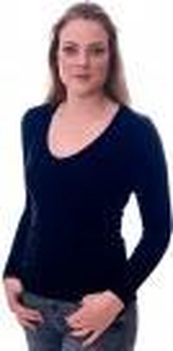 Claesen's® - T-Shirt LS Cotton/LycraN 8016-Navy-M