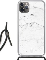 iPhone 11 Pro hoesje met koord - Pearly Marble