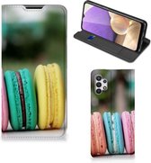 Smart Cover Maken Geschikt voor Samsung Galaxy A32 5G GSM Hoesje Macarons