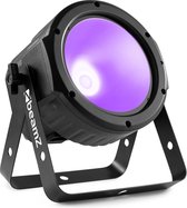 Blacklight - BeamZ COB30UV LED par - LED blacklight lamp met 30W LED - Zwart