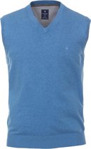 Redmond heren spencer katoen - V-hals - lichtblauw -  Maat: M