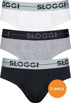Sloggi Men GO Mini - heren slips (3-pack) - grijs -  Maat: L