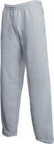 Fruit Of The Loom Joggingbroek - grijs - voor volwassenen - straight/open leg - Sportbroek/Trainingsbroek 2XL