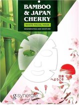 G-Synergy - White Facial Mask Face Mask In Bamboo & Japanese Cherry 25Ml