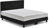 Beter Bed Basic Box Ambra vlak met Easy Pocket matras - 120 x 200 cm - zwart