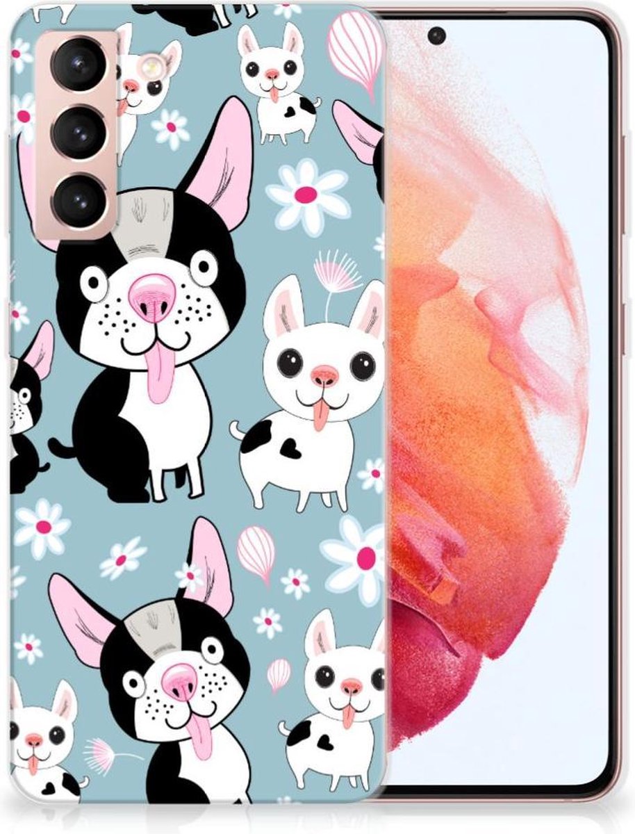 Samsung Galaxy S21 TPU Hoesje Hondjes