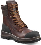 Carhartt F702905 Men’s Detroit Rugged Flex® Waterproof Insulated S3 High Safety Work Boot - Dark Brown-Dark brown-42