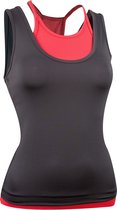 Avento Singlet Fitness Dames Polyester Antraciet/fuchsia Mt 44