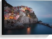 Canvas  - Nationaal Park Cinque Terre - Italië  - 40x30cm Foto op Canvas Schilderij (Wanddecoratie op Canvas)