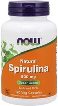 NOW Foods - Spirulina Natural 500mg 120v-caps