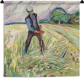 Tapisserie Edvard Munch - Le Haymaker - Edvard Munch Tapisserie coton 150x150 cm - Tapisserie avec photo