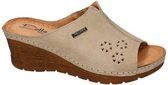 Pollonus Comfort Shoes -Dames -  taupe - slippers & muiltjes - maat 40