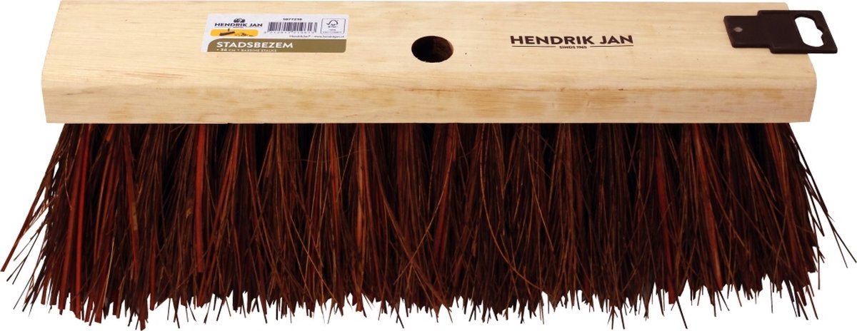 Hendrik Jan - Stadsbezem - Bassine - Harde natuurvezels - 36 cm