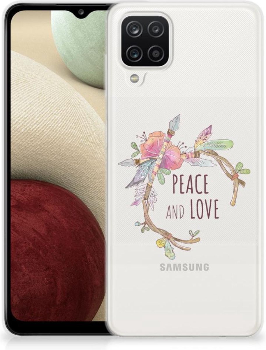 Samsung Galaxy A12 Telefoonhoesje met Naam Boho Text