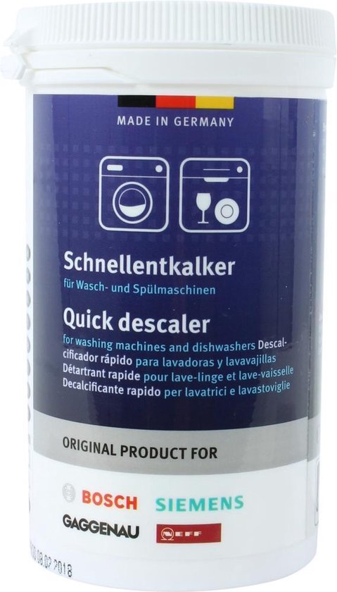Bosch / Siemens Wasmachine - Vaatwasser ontkalker - 250 gram‎‎ | bol.com