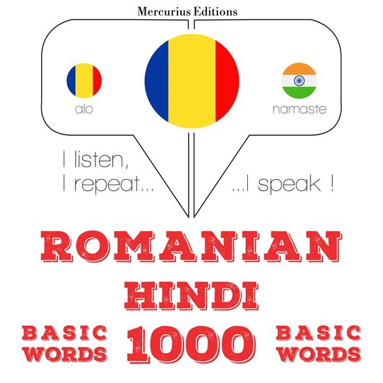 Hindi - Romania: 1000 de cuvinte de bază - cover