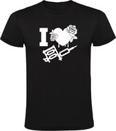 I love tattoo Heren t-shirt | tatoeage | tattoos | inkt | design | kado | Zwart