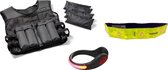 Hardlopen - Hardloopset - 3 stuks - Tunturi - Shakebeker & Hardloopgordel Groen & Sport Telefoonarmband
