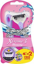 10x Wilkinson Woman Wegwerpscheermesjes Xtreme 3 Beauty 6 stuks