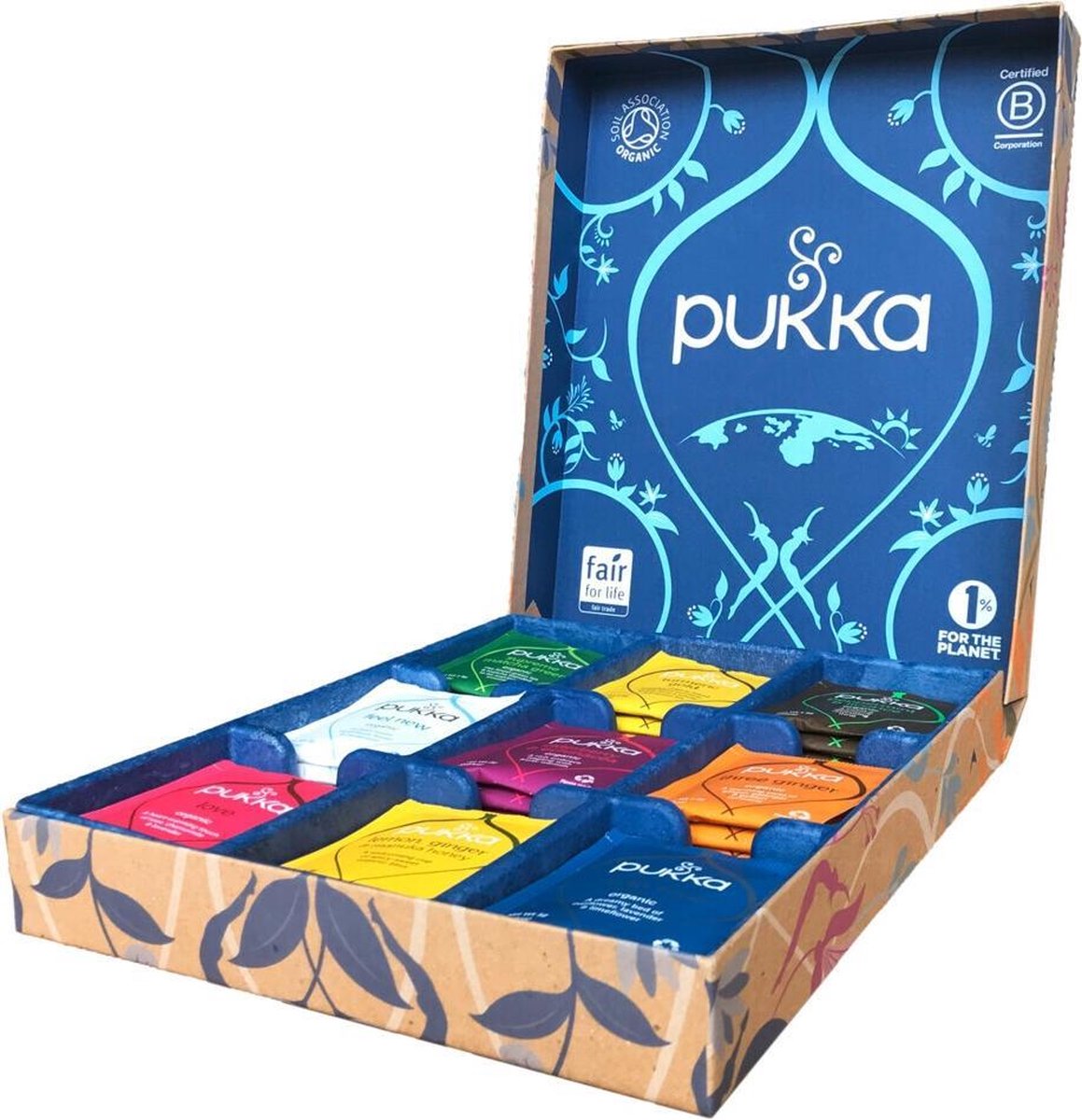 Pukka Original Theeselectie 9 Blends Biologische Kruidenthee - 45 zakjes - Geschenkdoos op De Prijzenvolger