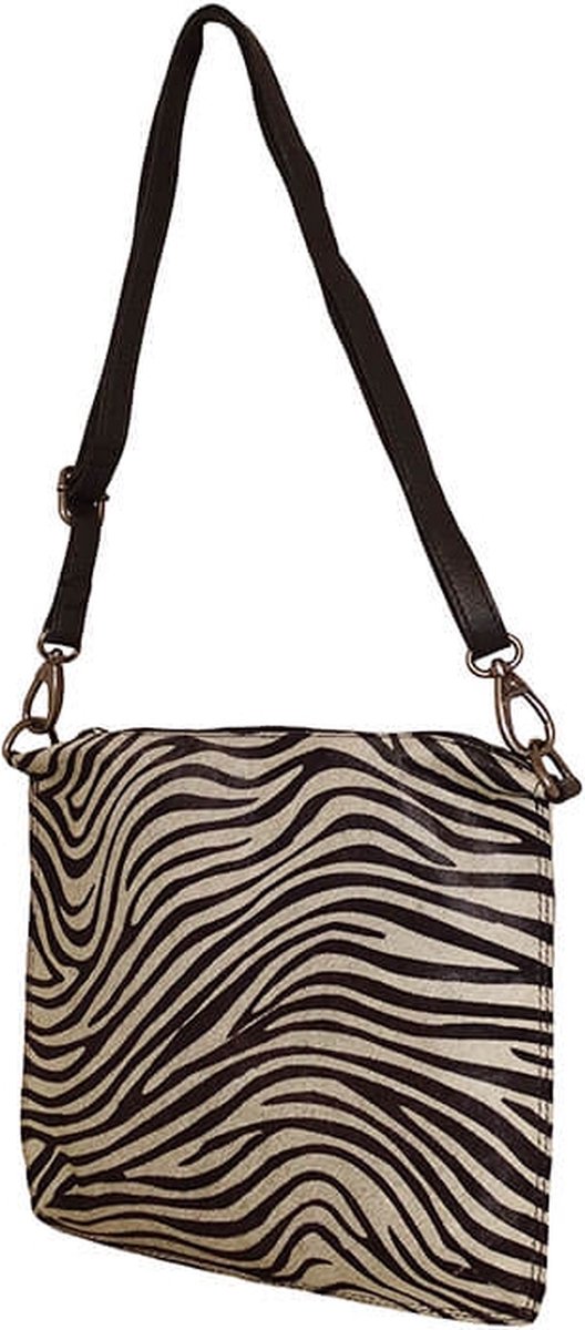 Bear Design Diona Animal Leren Schoudertas - Zebra | bol