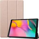 Hoes Geschikt voor Samsung Galaxy Tab A7 Hoes - 10.4 inch - (2020/2022) - Trifold Bookcase - Goud