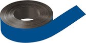 Beschrijfbare magneetband, blauw 50mm, 30m/rol