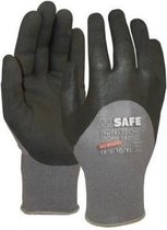 OXXA Nitri-Tech 14-690 handschoenen 12 / 3XL Oxxa - Zwart / Grijs - Gebreid manchet - EN 388:2016