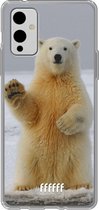 6F hoesje - geschikt voor OnePlus 9 -  Transparant TPU Case - Polar Bear #ffffff