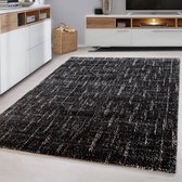 Bivona Modern Vloerkleed - Antraciet - Gestreept - 80x150 cm