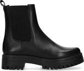 Sacha - Dames - Zwarte lage chelsea boots - Maat 42