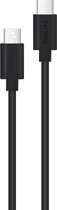 Philips USB Kabel 3.0 - Model DLC3106C/00 - USB-C - USB-C - Lengte: 2 Meter - PVC - Zwart