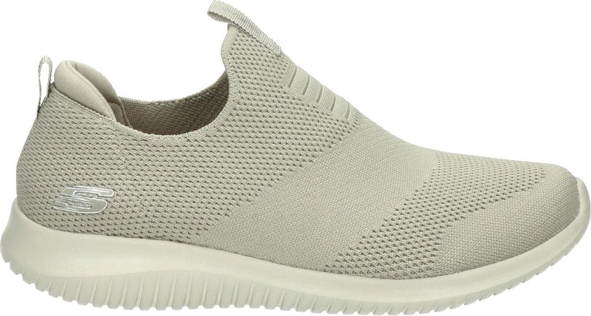 Skechers Ultra Flex First Take Dames Instappers - Taupe - Maat 39