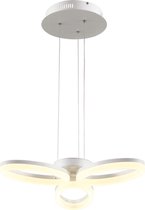 LED Plafondlamp - Plafondverlichting - Luxury - 24W - Natuurlijk Wit 4000K - Wit Aluminium - BSE