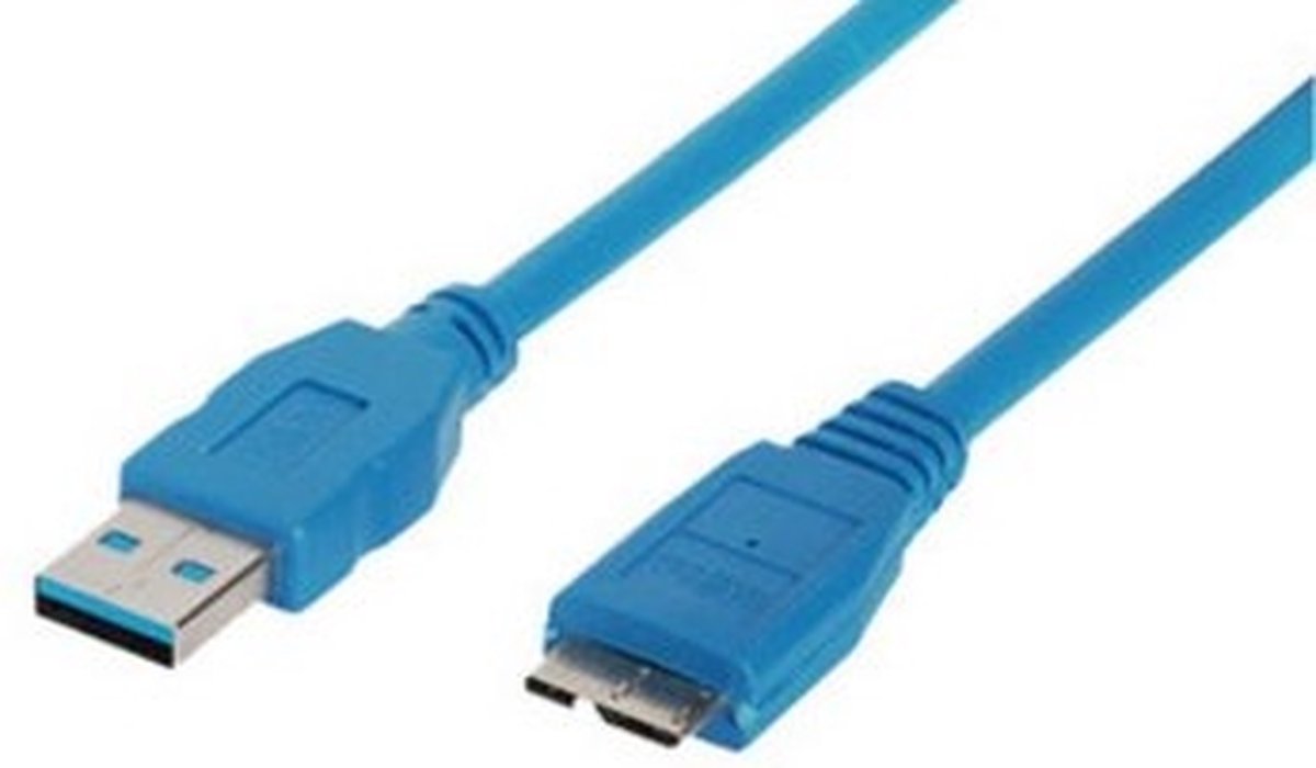 shiverpeaks BS77191 USB-kabel 1 m USB 3.2 Gen 1 (3.1 Gen 1) USB A Micro-USB B Blauw