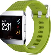 Siliconen Smartwatch bandje - Geschikt voor  Fitbit Ionic siliconen bandje - lichtgroen - Maat: L - Horlogeband / Polsband / Armband