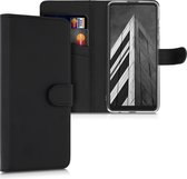 kwmobile telefoonhoesje voor Samsung Galaxy A21s - Hoesje met pasjeshouder in zwart - Wallet case