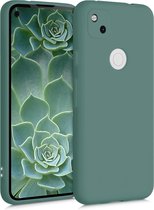 kwmobile telefoonhoesje voor Google Pixel 4a - Hoesje voor smartphone - Back cover in blauwgroen