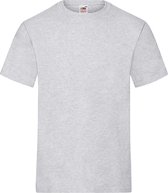 Fruit Of The Loom T-shirts - grijs - heren - ronde hals - 195 g/m2 - Ondershirt L