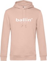 Heren Hoodies met Ballin Est. 2013 Basic Hoodie Print - Roze - Maat 3XL