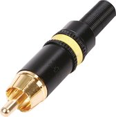 Neutrik NTR-NYS373-4 Composiet Video Connector Rca Male Male Metaal Zwart