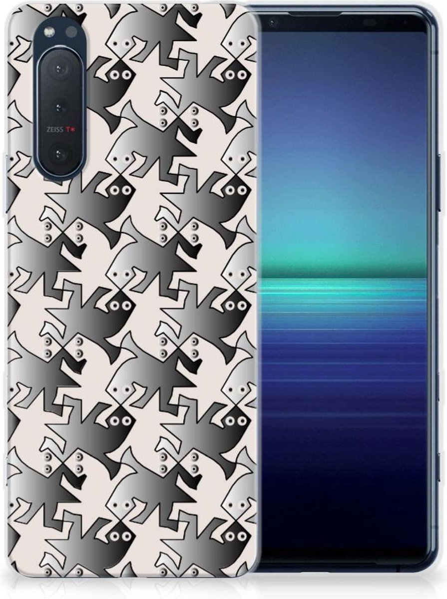 Sony Xperia 5II TPU Hoesje Salamander Grey