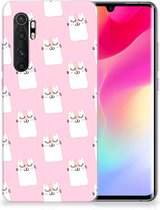 GSM Hoesje Xiaomi Mi Note 10 Lite Beschermhoesje Sleeping Cats