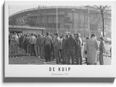 Walljar - De Kuip '83 - Zwart wit poster met lijst