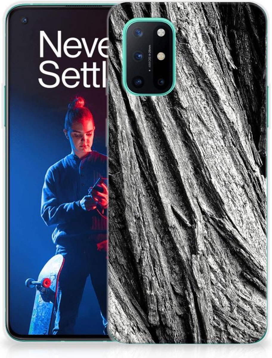 Bumper Hoesje OnePlus 8T Boomschors Grijs